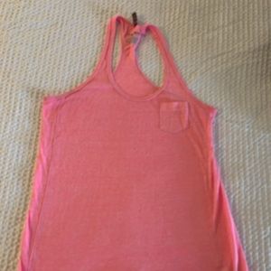 Flamingo Pink Under Armour Racer Back Tank Top